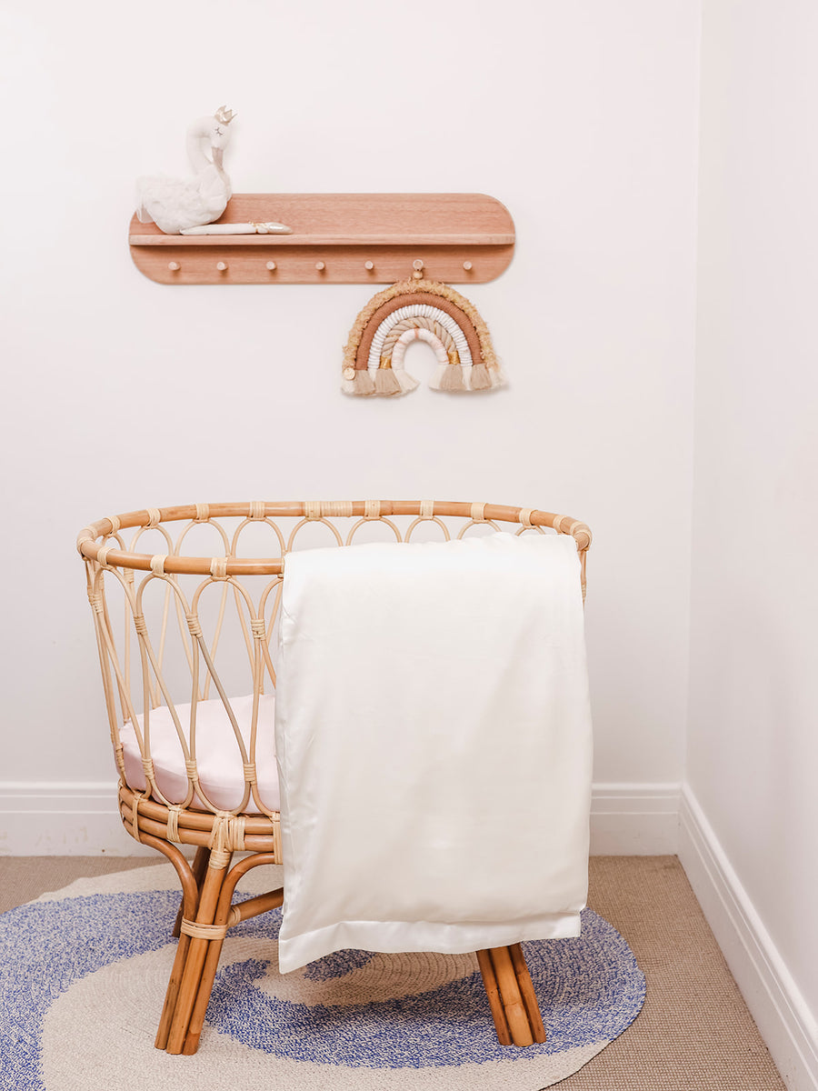 SILK DUVET COVER COT SIZE Silk Magnolia