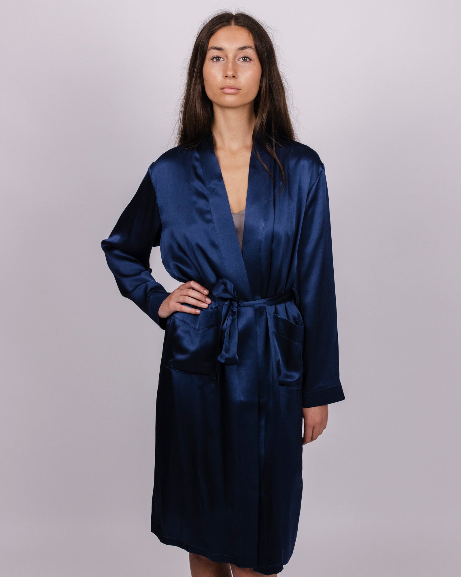 Silk Robe | Womens Short Bathrobe iin Silk